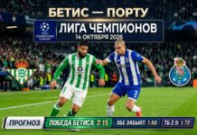 Бетис – Порту: прогноз и ставка на матч Лиги чемпионов 14 октября 2026