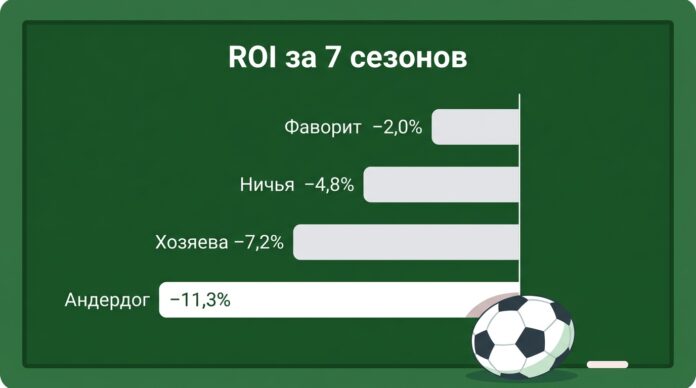 Можно ли заработать на ставках: ROI простых стратегий за 7 сезонов шести лиг — все в минусе