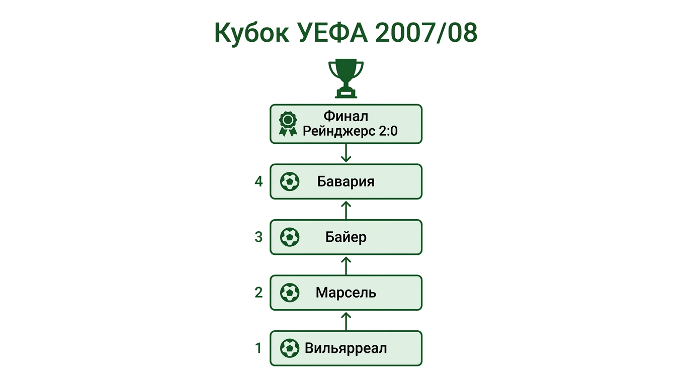 Путь «Зенита» к Кубку УЕФА 2007/08: от «Вильярреала» до финала с «Рейнджерс»