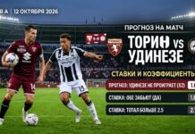Торино — Удинезе: прогноз на матч Серии А 12 октября 2026 Торино — Удинезе: прогноз и ставка на матч Серии А 12.10.2026