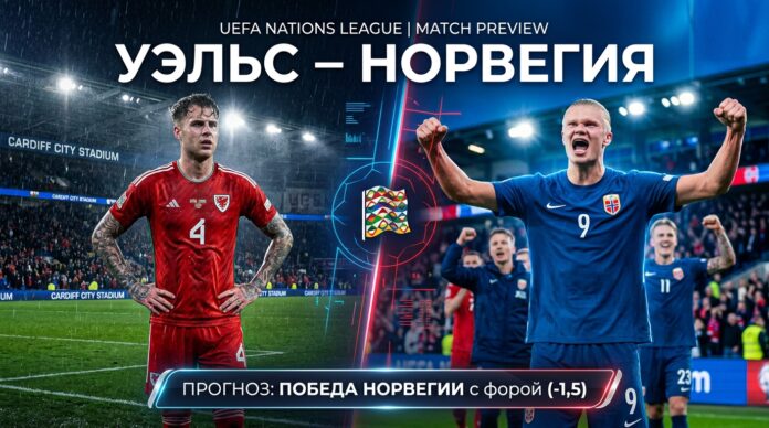 Уэльс – Норвегия: прогноз на матч Лиги наций УЕФА 1 октября 2026 Уэльс – Норвегия: прогноз и ставка на матч Лиги наций 1 октября 2026